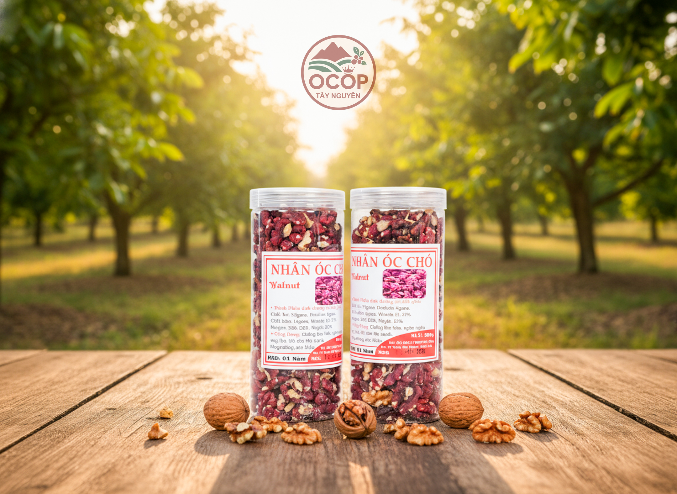 Hạt Óc Chó Vàng - Đỏ