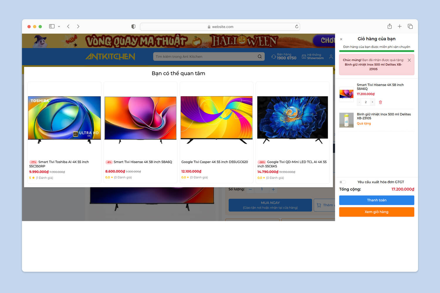 Gợi ý giỏ hàng