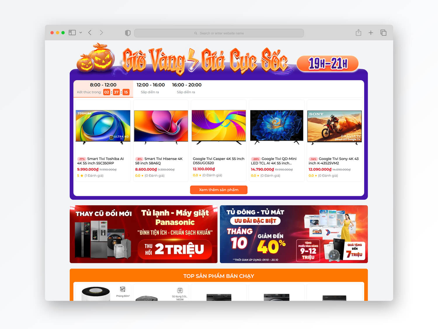 Đếm ngược Flash Sale