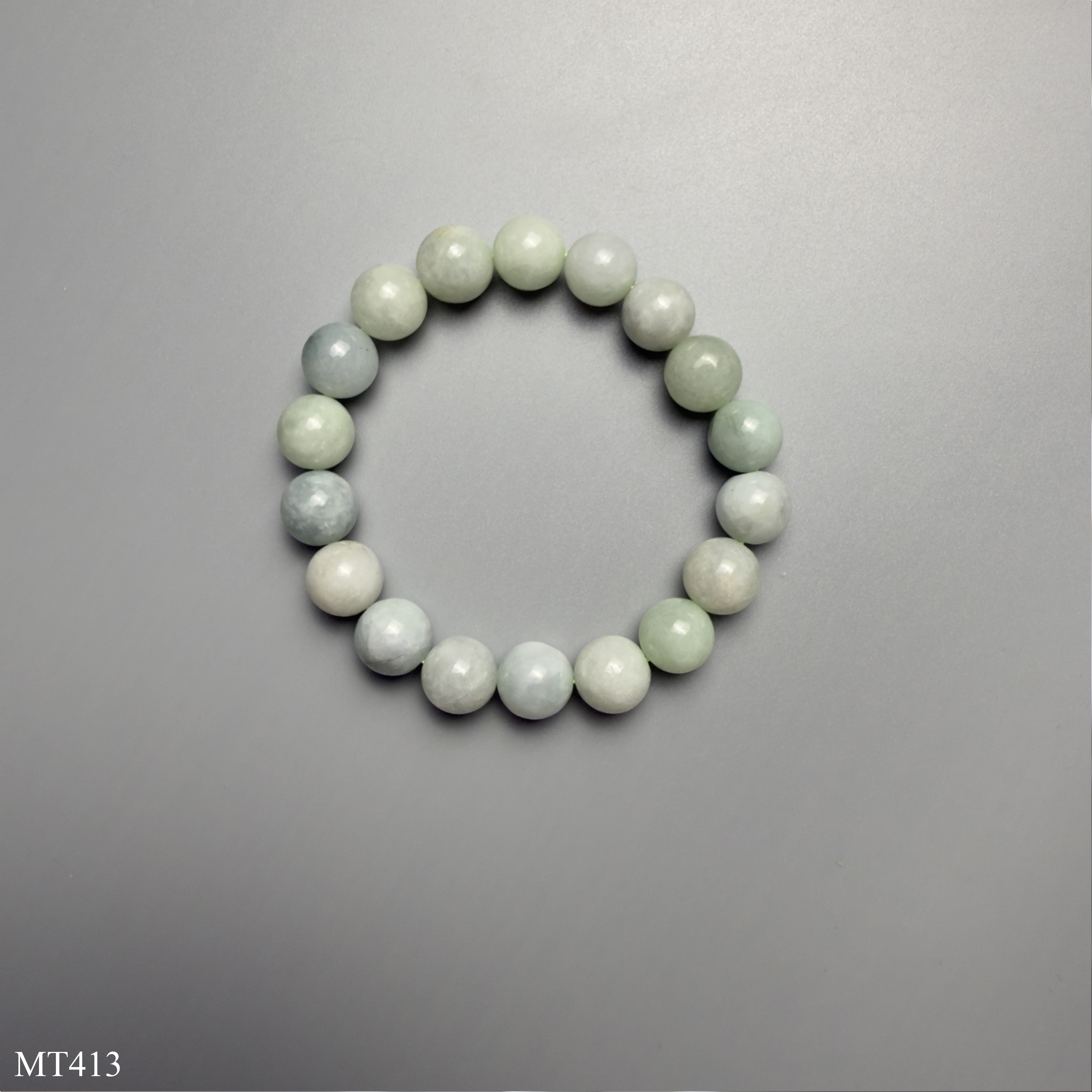 Vòng Ngọc Cẩm Thạch Jadeite 10mm Đá Tự Nhiên