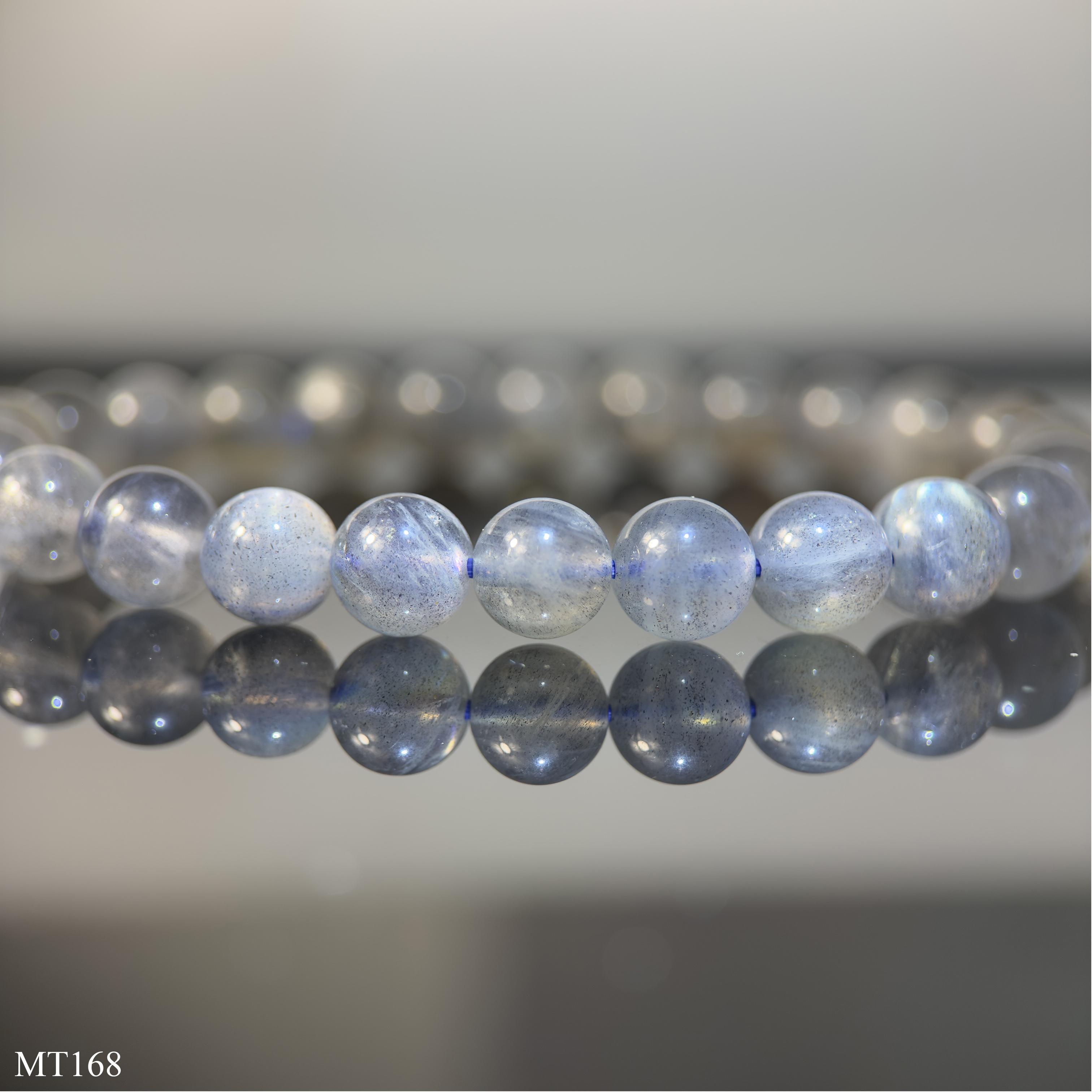 Vòng Tay Đá Xà Cừ Labradorite Tự Nhiên - Lửa Mạnh