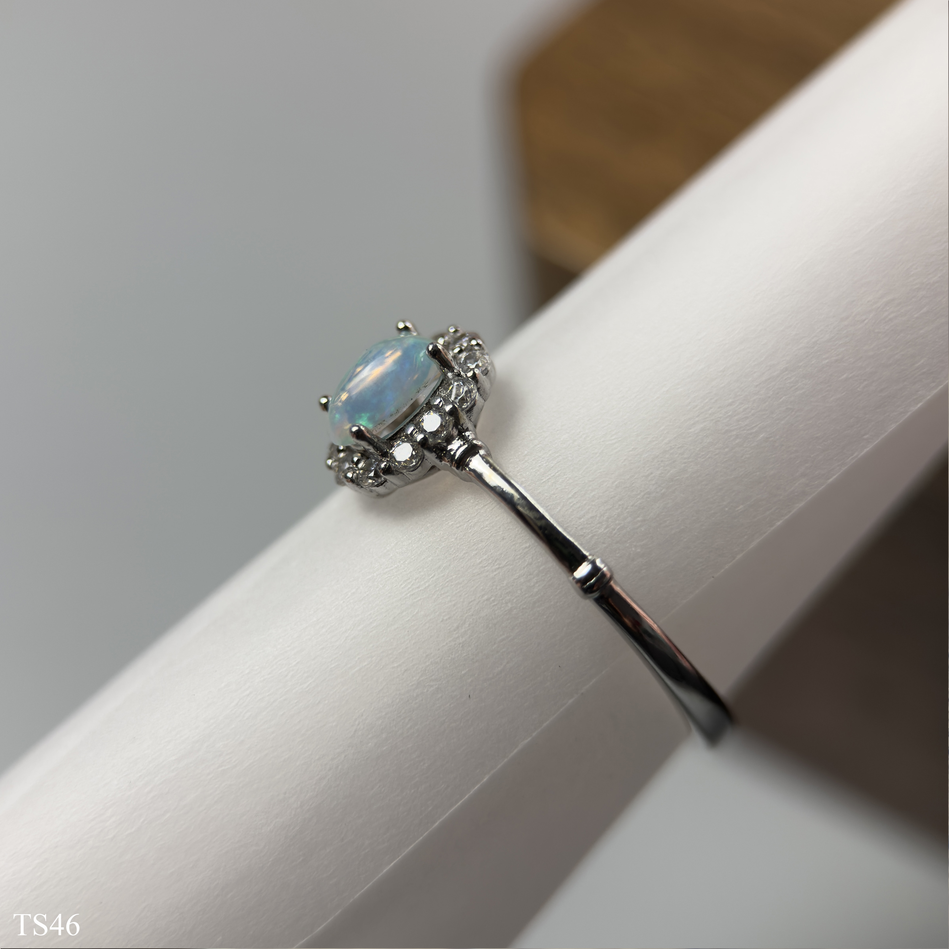 Nhẫn Đá Opaz Tự Nhiên Bạc 925 Cao Cấp