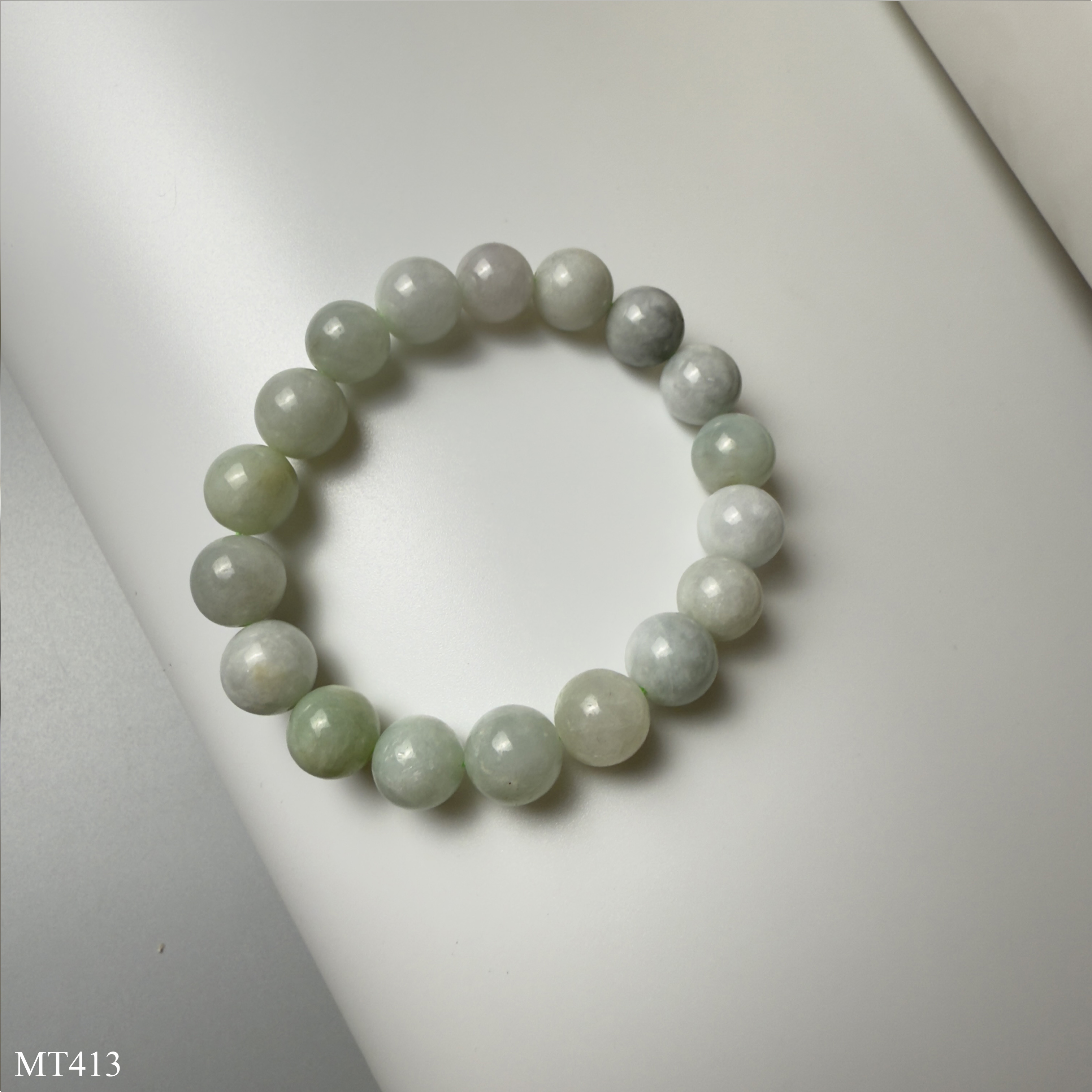 Vòng Ngọc Cẩm Thạch Jadeite 10mm Đá Tự Nhiên