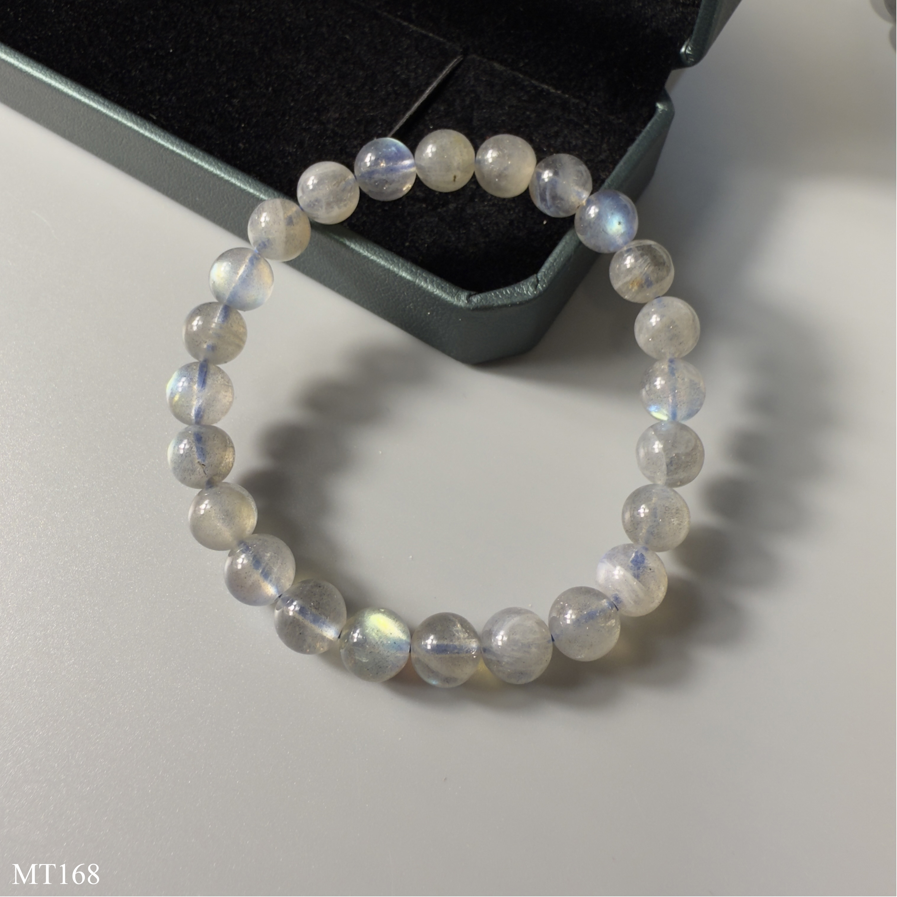 Vòng Tay Đá Xà Cừ Labradorite Tự Nhiên - Lửa Mạnh