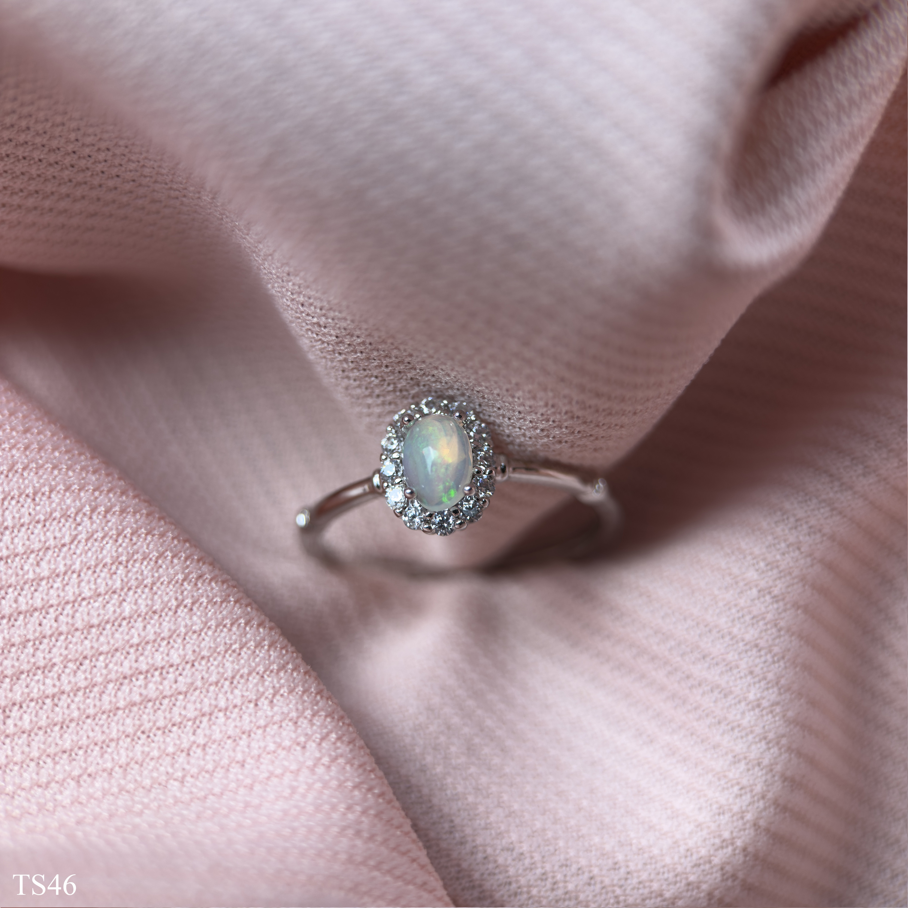 Nhẫn Đá Opaz Tự Nhiên Bạc 925 Cao Cấp