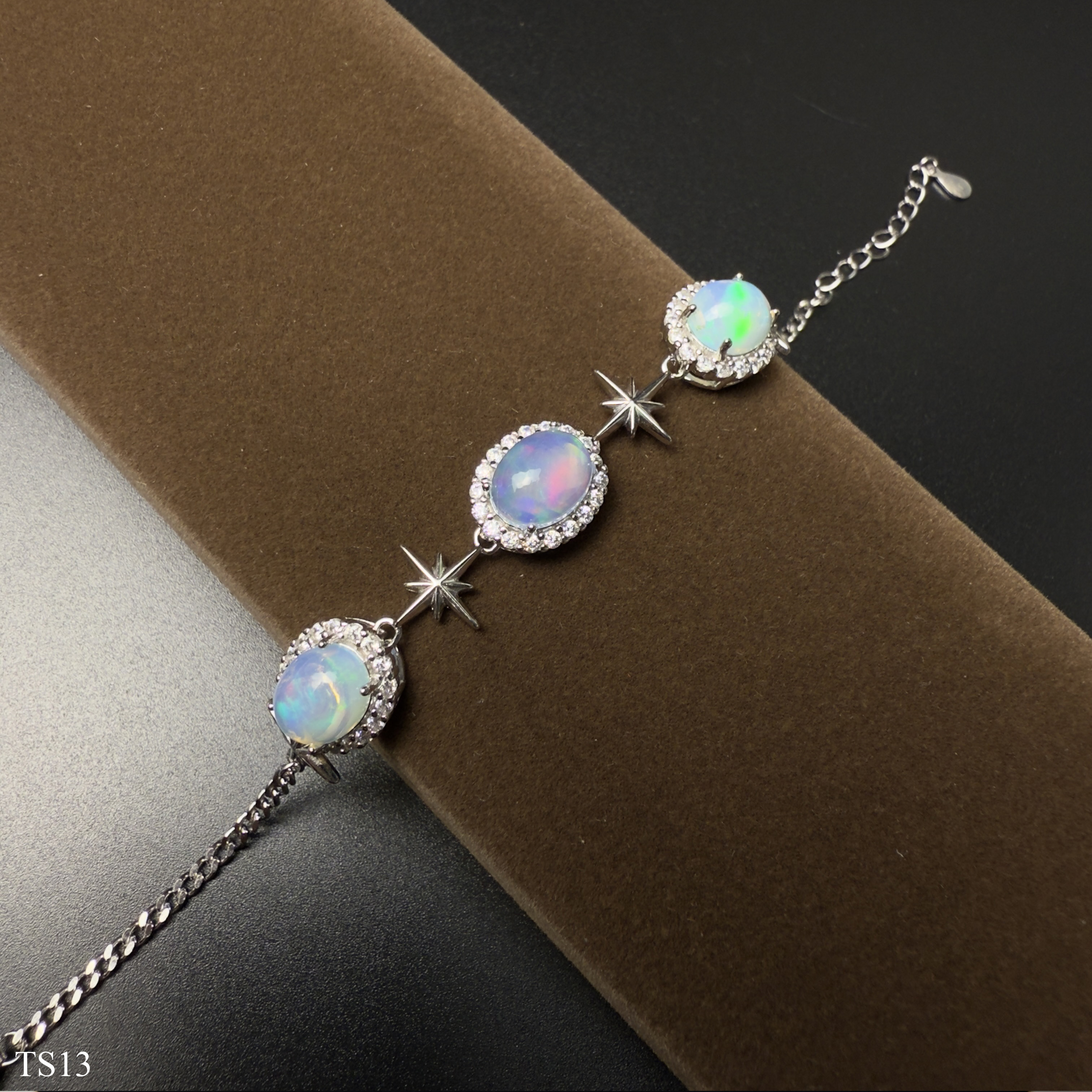 Bộ Trang Sức Opal Bạc 925 Cao Cấp - Lắc Tay và Dây Chuyền