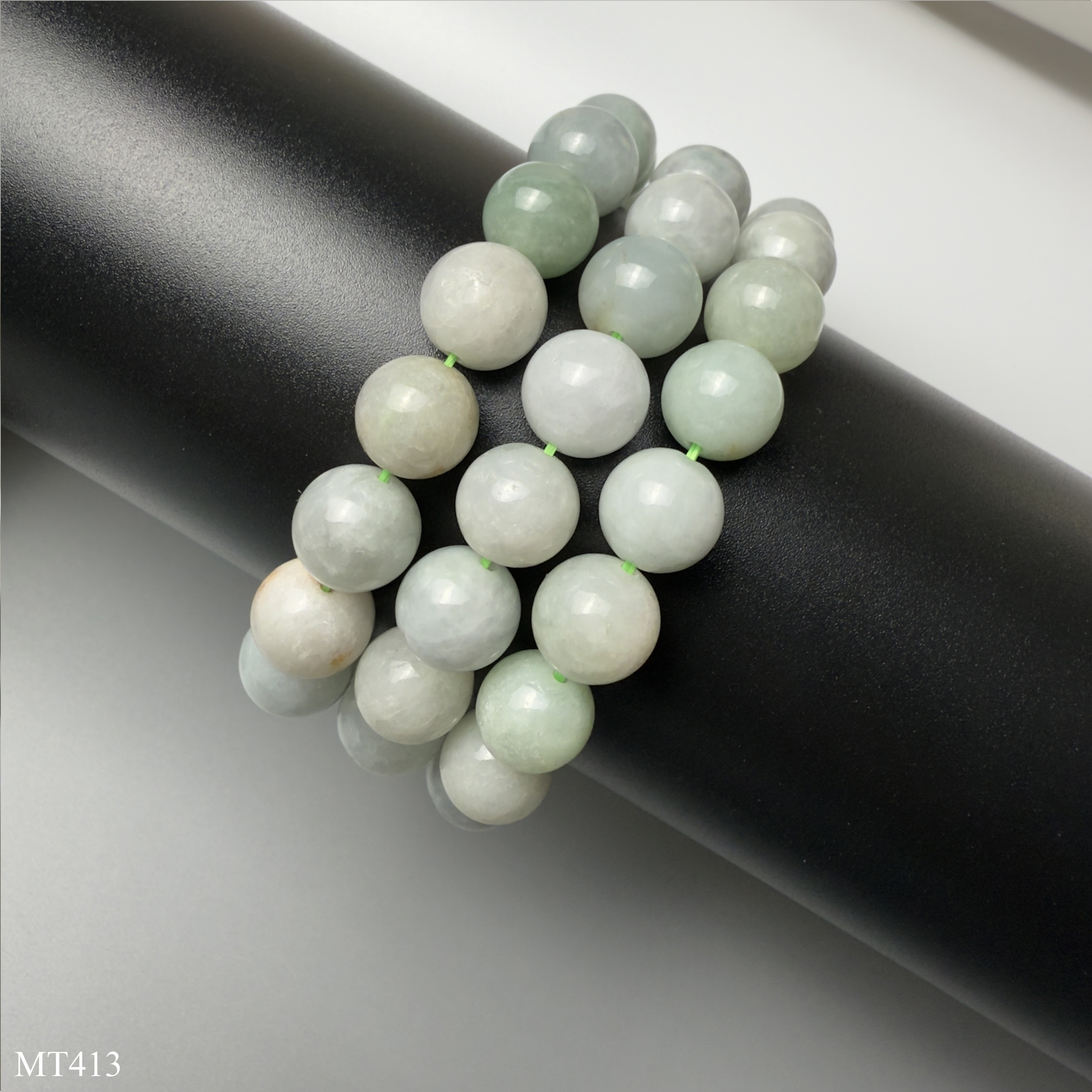 Vòng Ngọc Cẩm Thạch Jadeite 10mm Đá Tự Nhiên