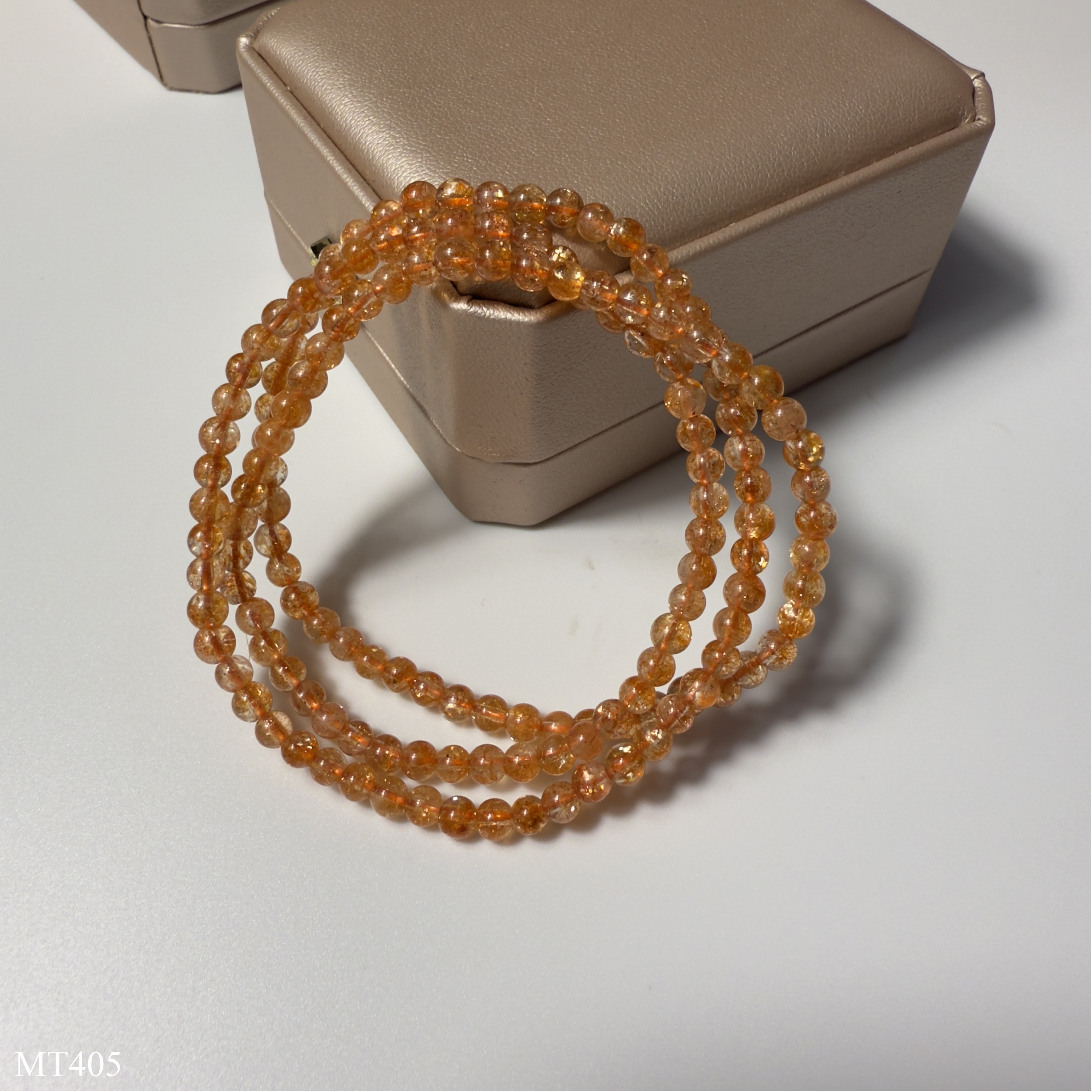 Chuỗi Quấn Đá Mặt Trời Sunstone VIP 3 Vòng Size 4.5mm