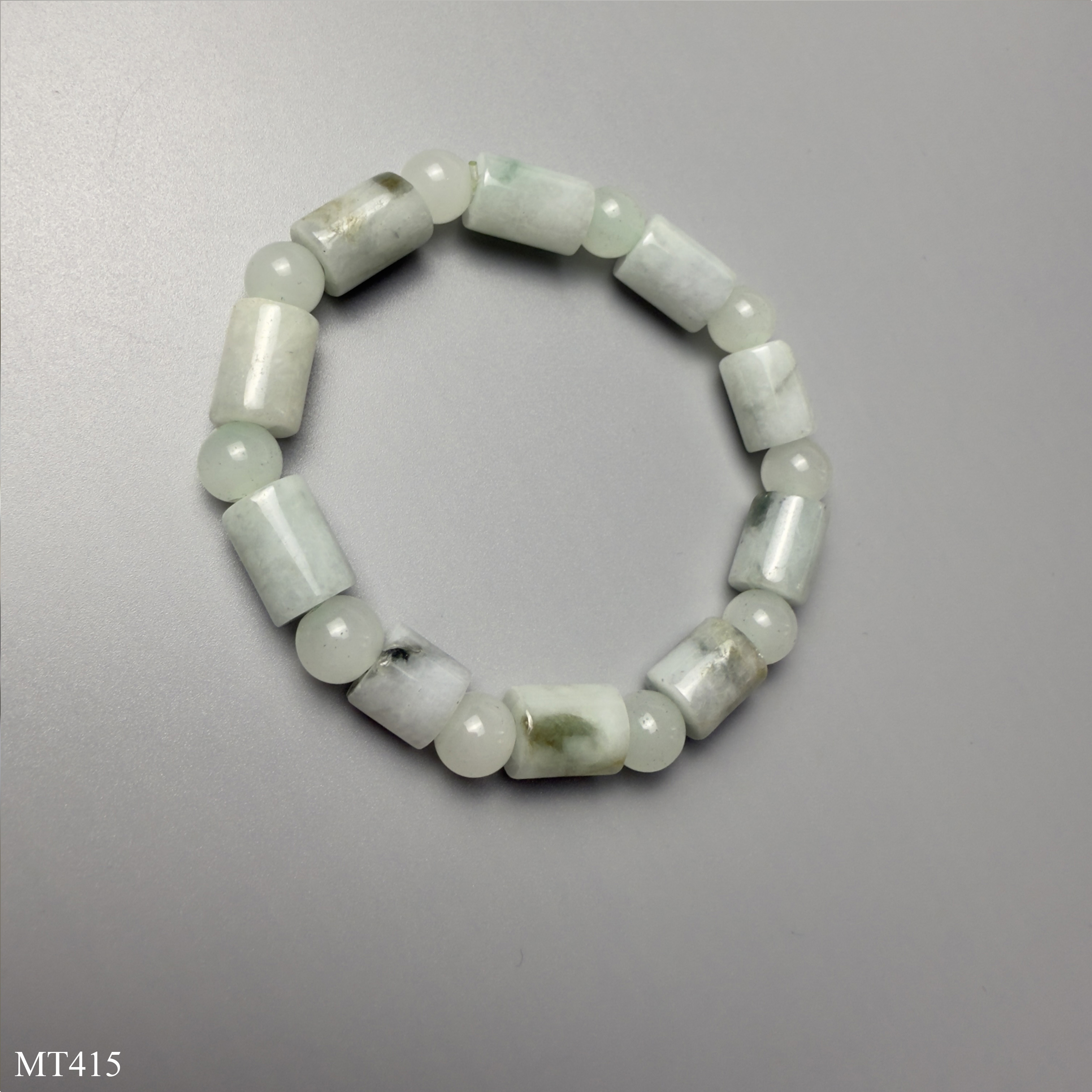 Vòng ngọc jadeite tự nhiên 10mm đốt trúc