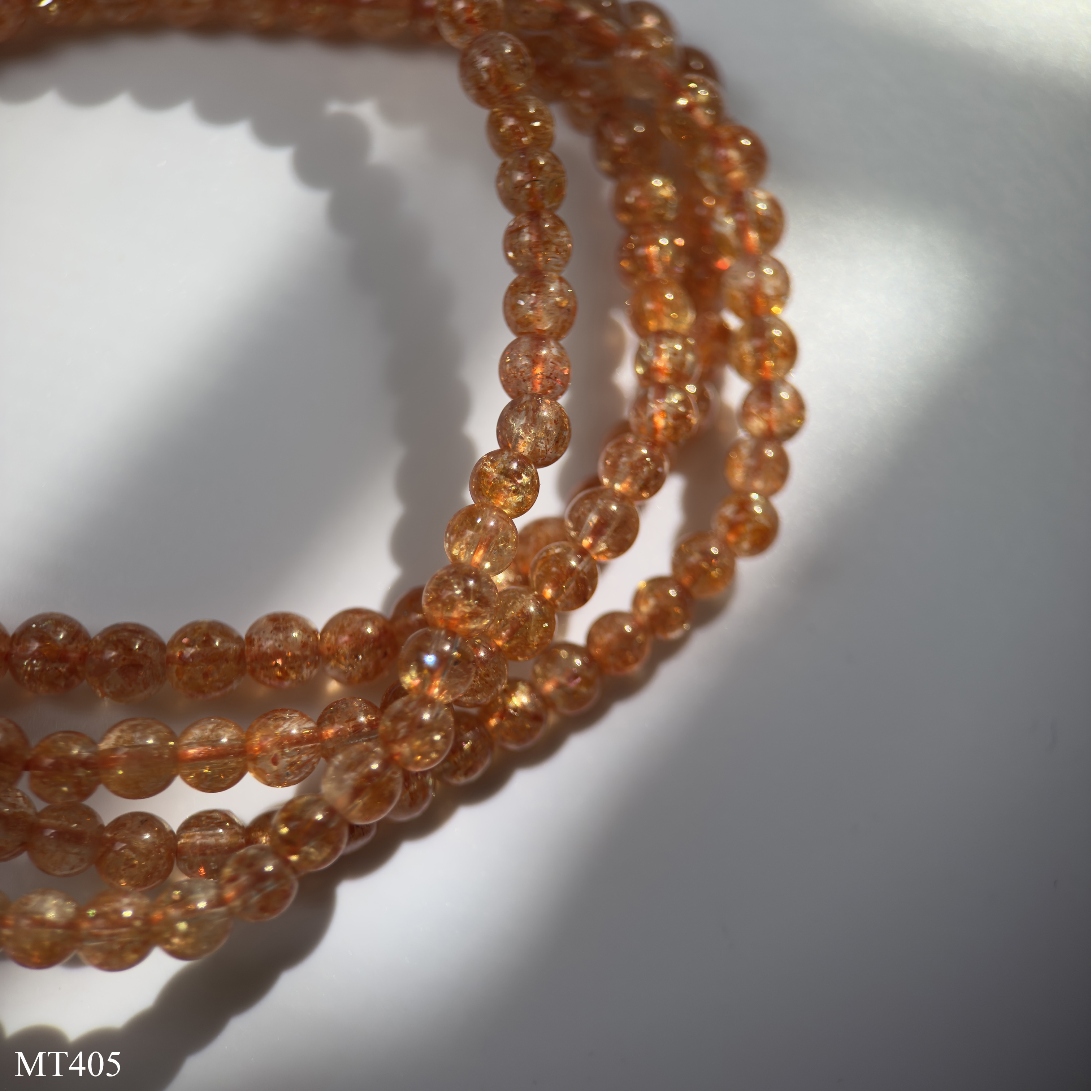 Chuỗi Quấn Đá Mặt Trời Sunstone VIP 3 Vòng Size 4.5mm