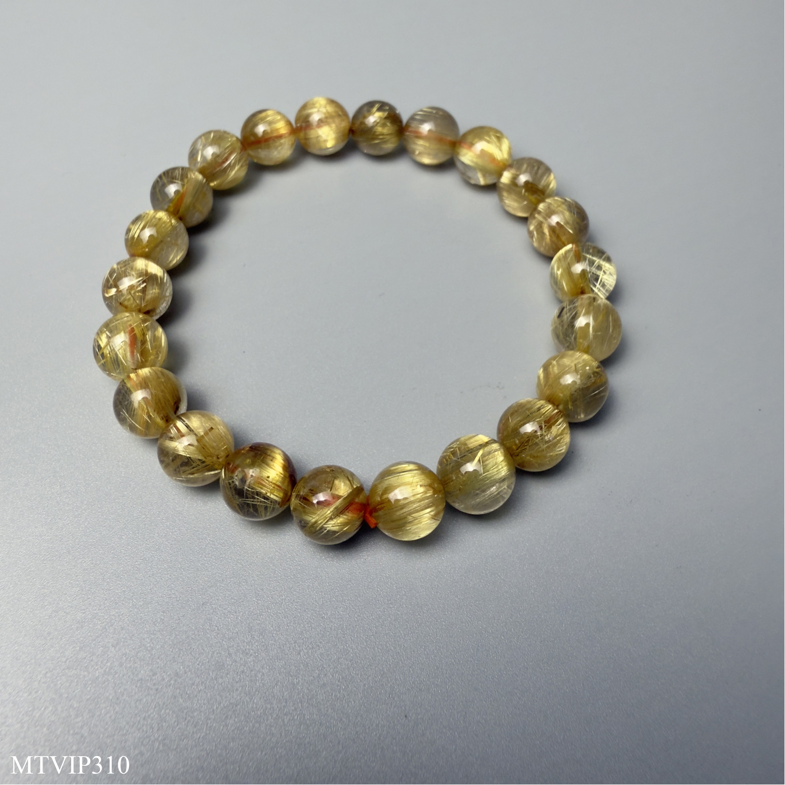 Vòng Đá Thạch Anh Tóc Vàng Víp Tài Lộc May Mắn