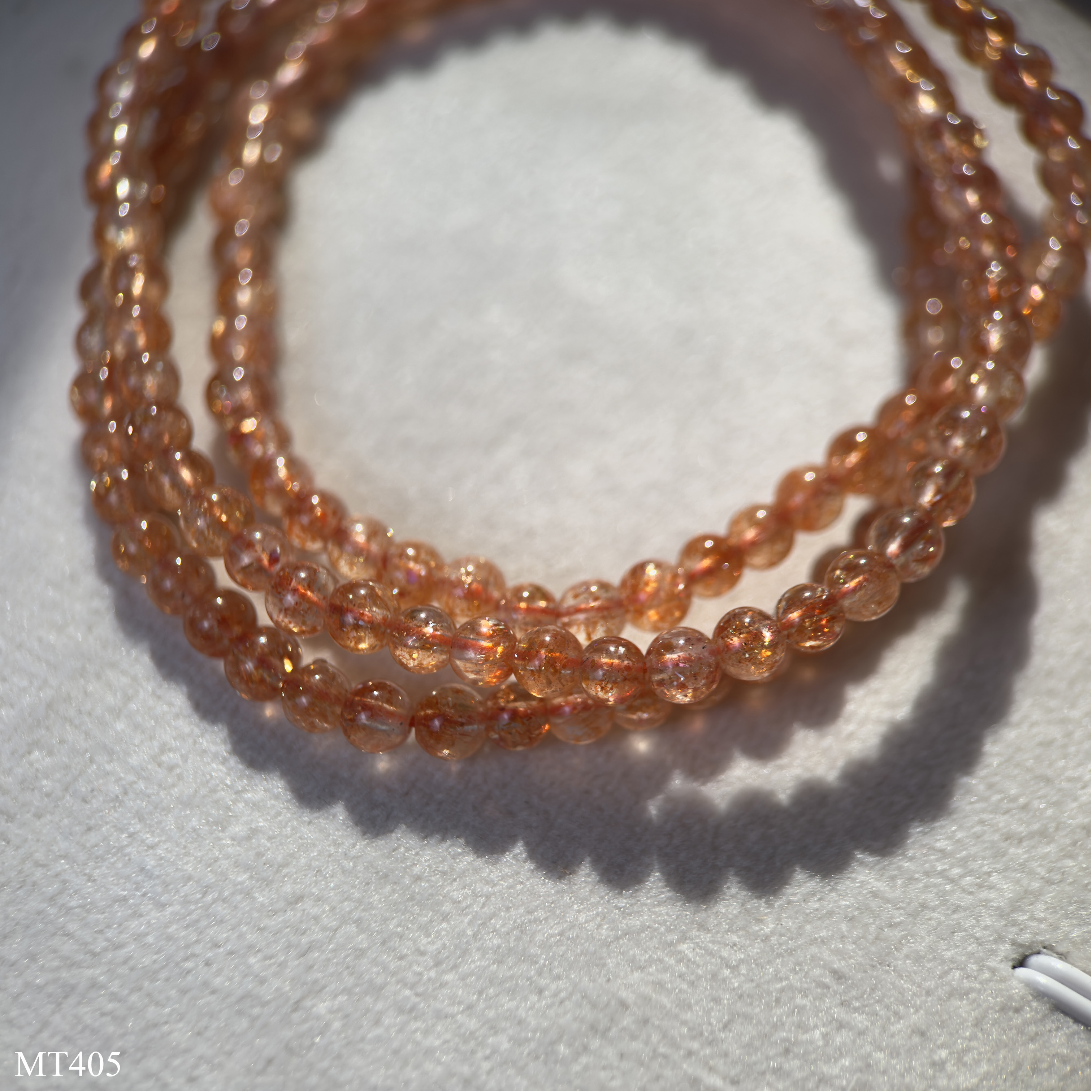 Chuỗi Quấn Đá Mặt Trời Sunstone VIP 3 Vòng Size 4.5mm