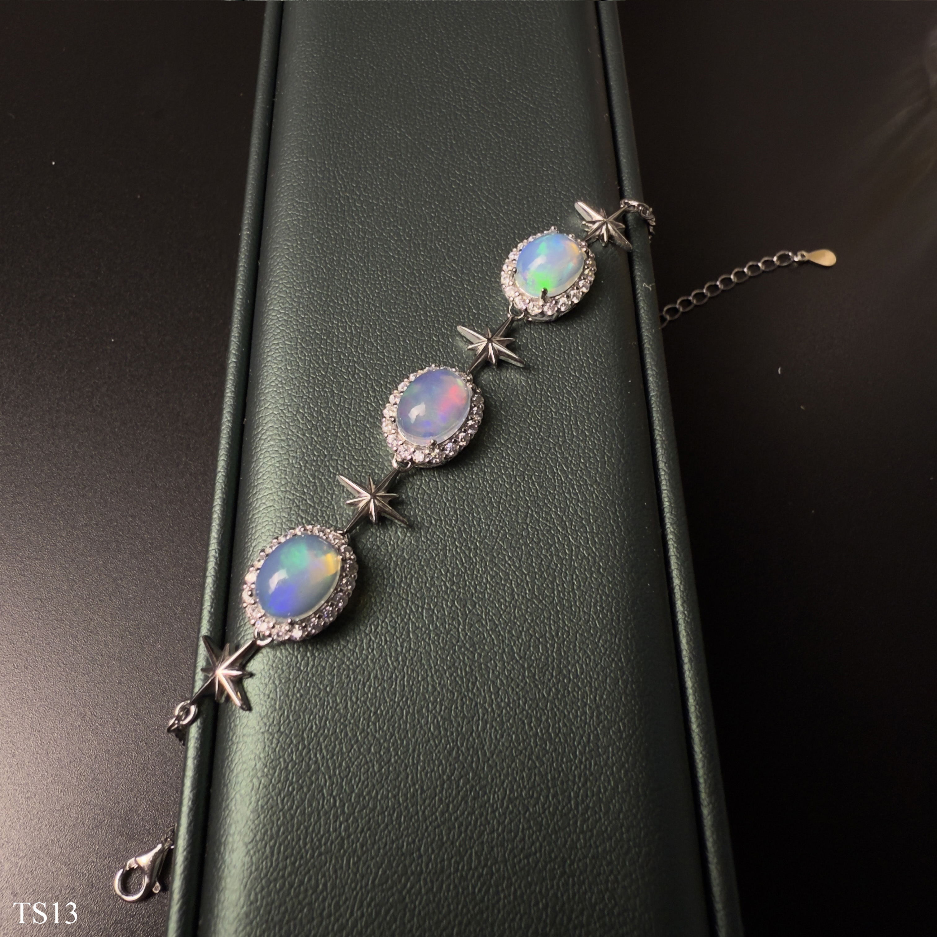 Lắc Nữ Bạc 925 Đính Đá Opaz Tự Nhiên TS13