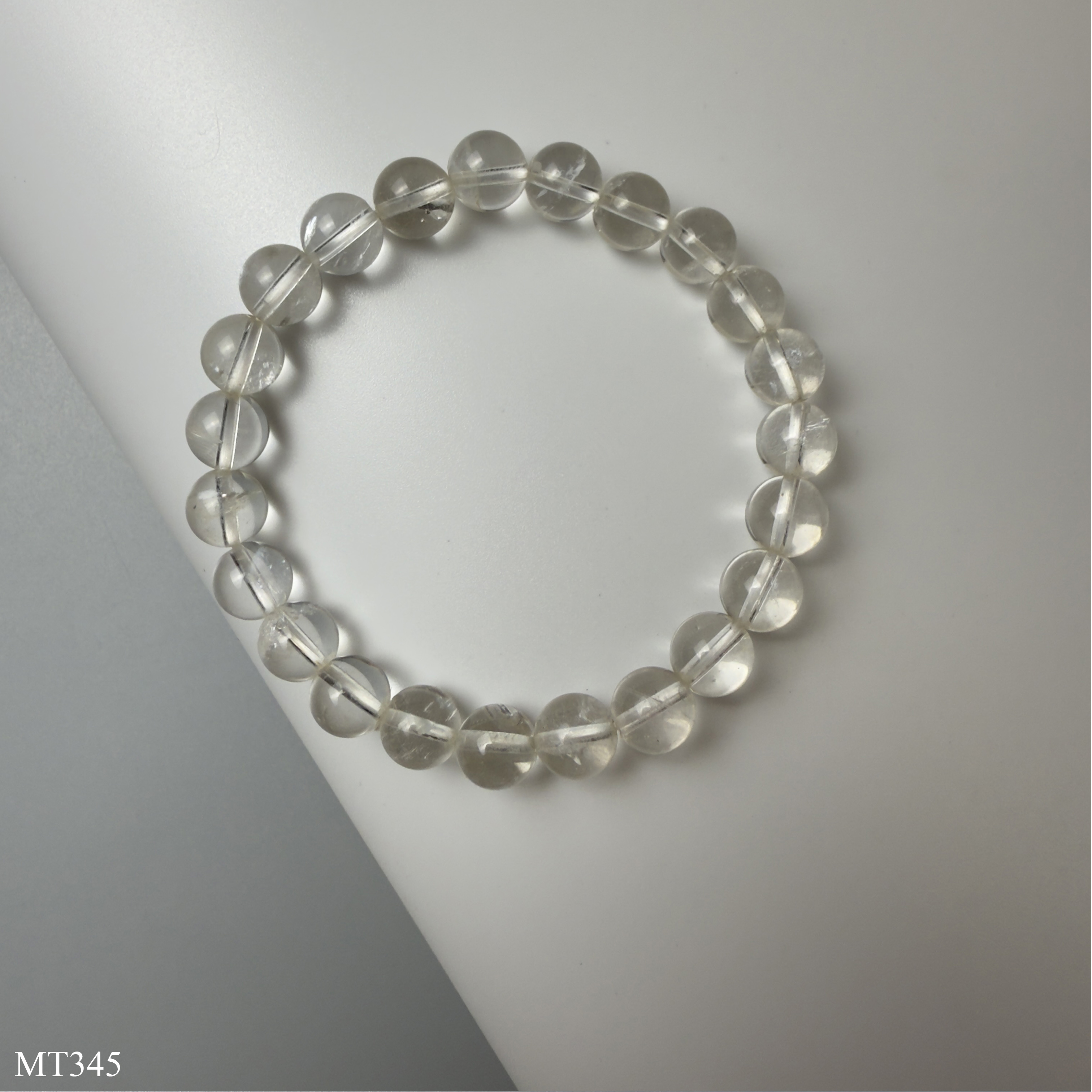 Vòng Thạch Anh Trắng Thiên Nhiên Hạt 8mm 10mm