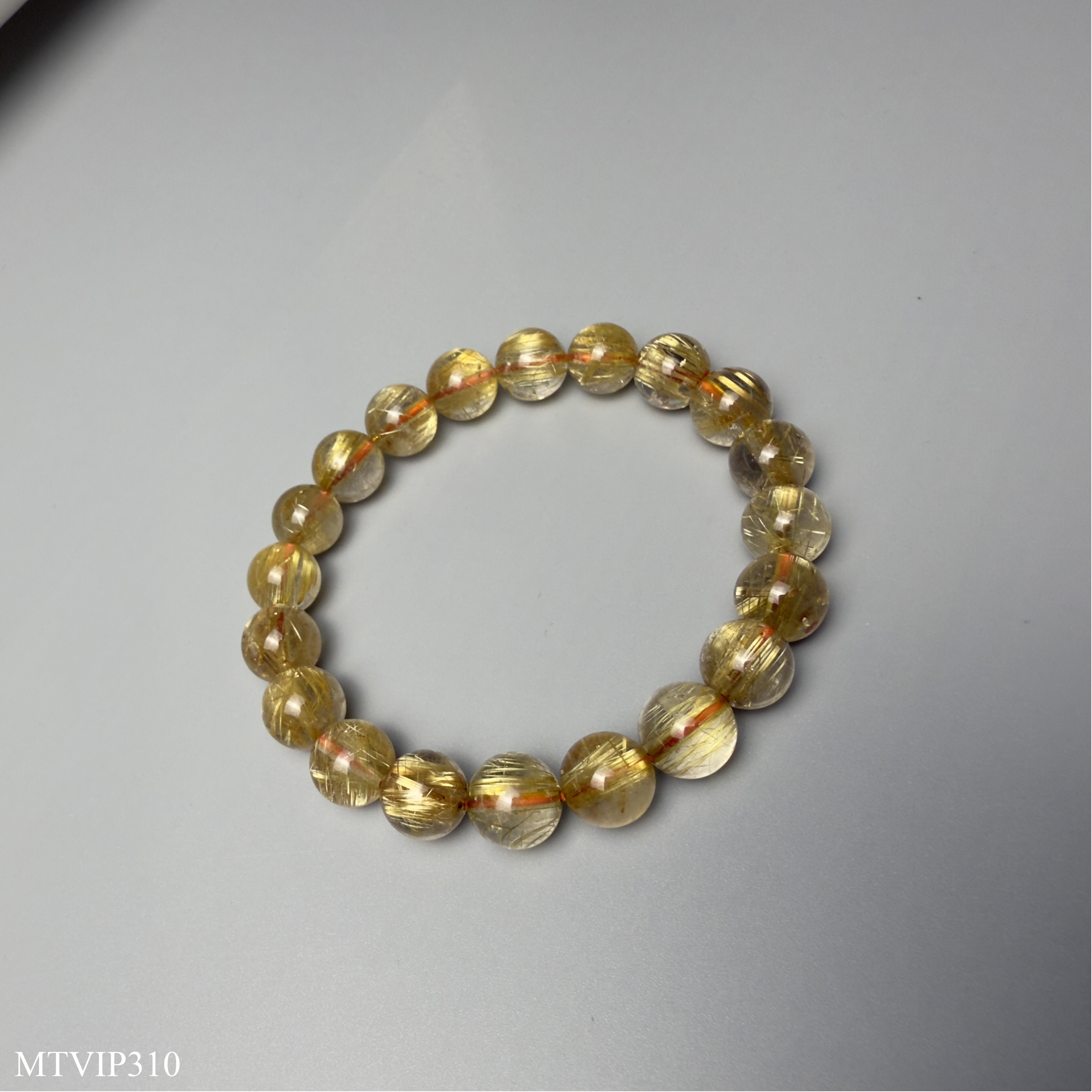 Vòng Đá Thạch Anh Tóc Vàng Víp Tài Lộc May Mắn