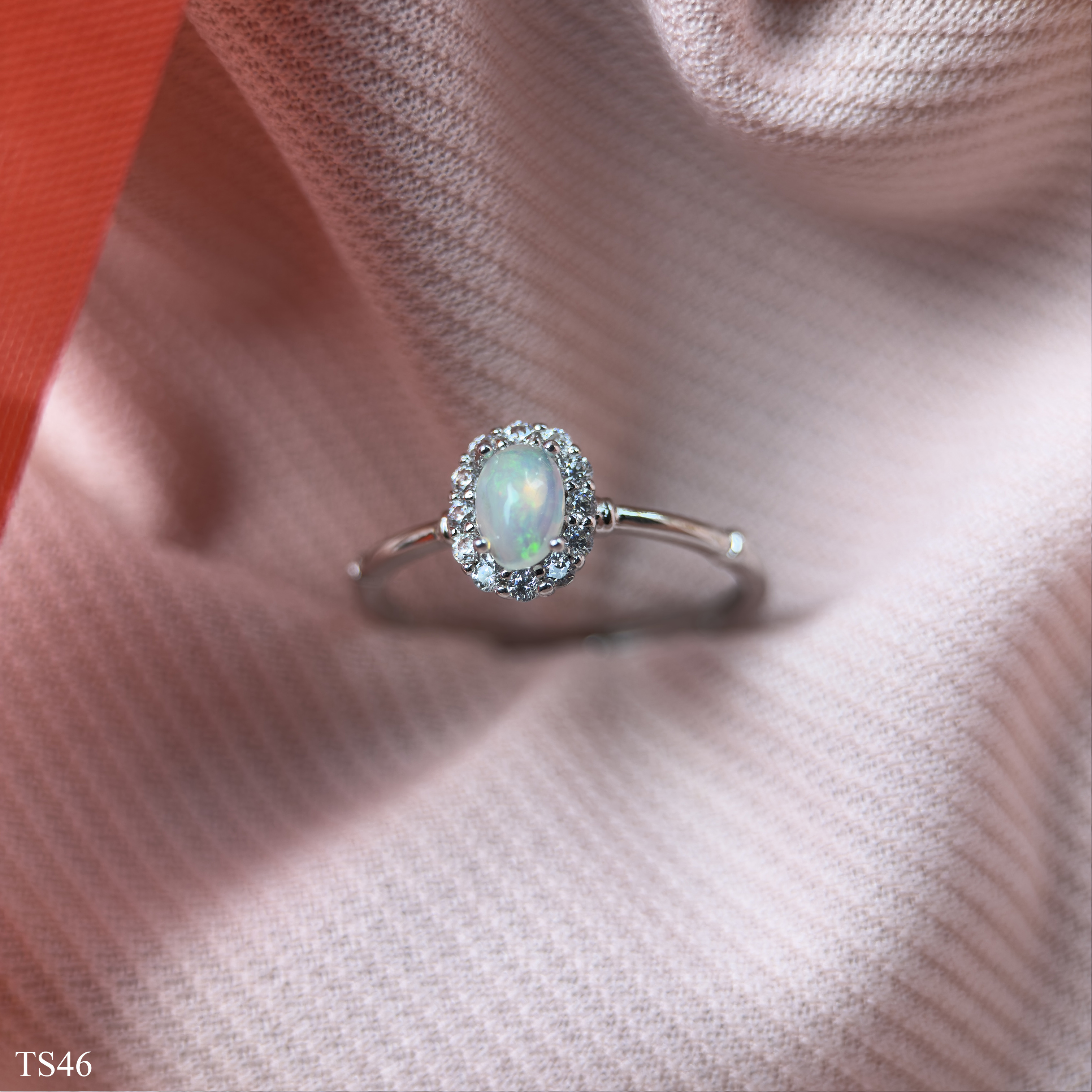 Nhẫn Đá Opaz Tự Nhiên Bạc 925 Cao Cấp