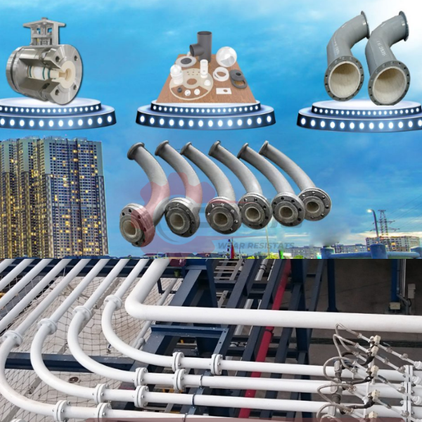 Cách Xử Lý 5 Vị Trí Mài Mòn Trong Đường Ống Nhà Máy Nhiệt Điện Bằng Ống Lót Gốm Alumina