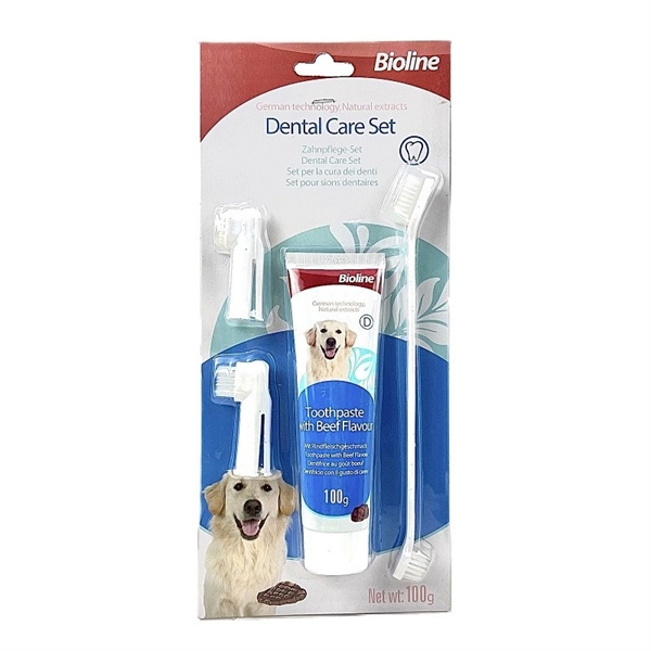 Set vệ sinh răng miệng cho chó vị Bò