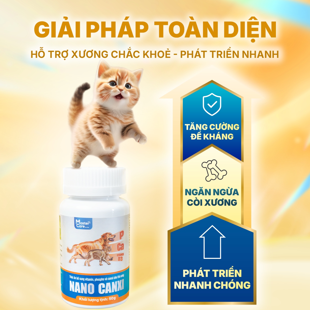 Nano Canxi MasterCare Cho Chó Mèo - Bổ sung Canxi, ngừa còi xương, tụt canxi
