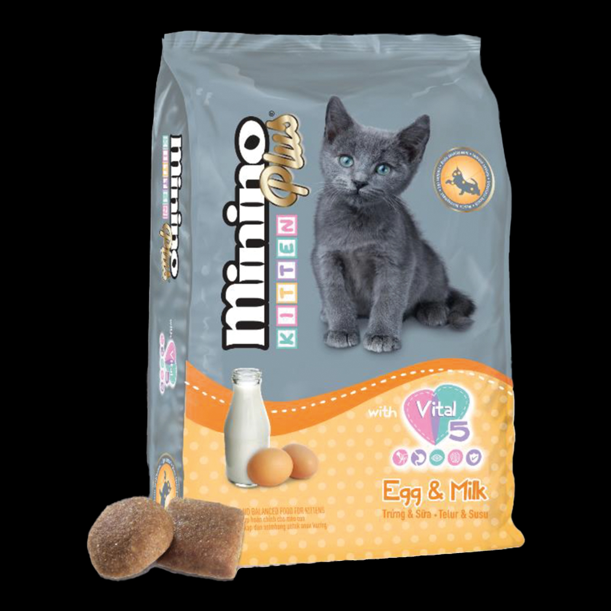 Hạt Minino Trứng Sữa cho Mèo Con 400gram