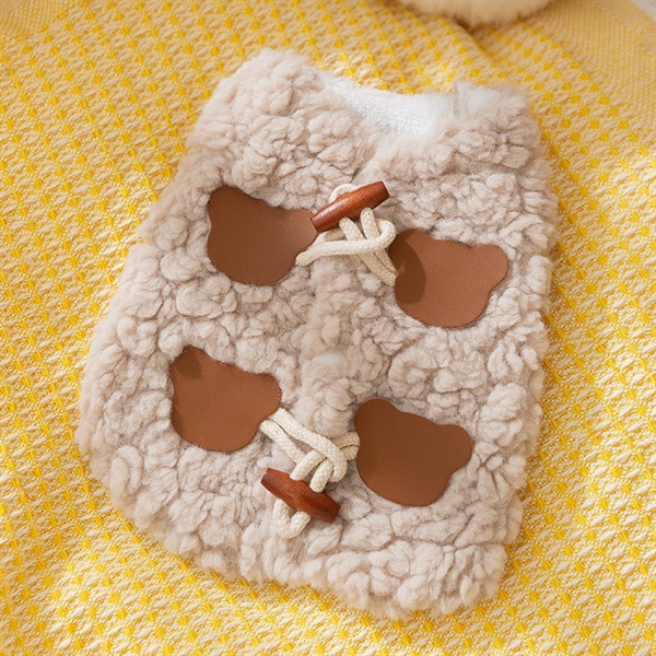 Áo Bông Cúc Gấu Xám