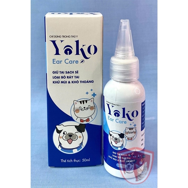 Nước vệ sinh tai cho chó mèo -Yoko - Ear care - 50ml