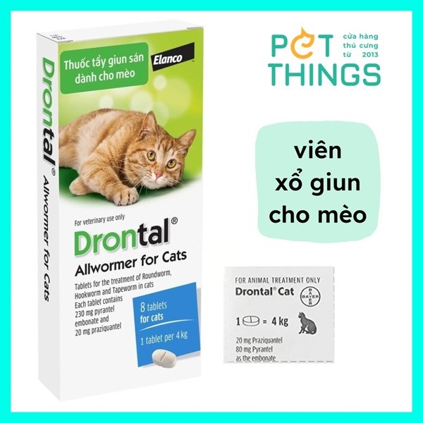 DRONTAL xổ giun mèo 1 viên