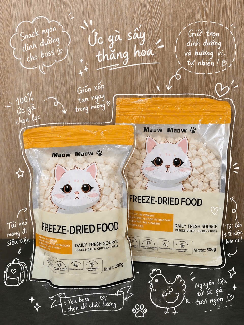 Gà sấy cao cấp - Maow Maow
