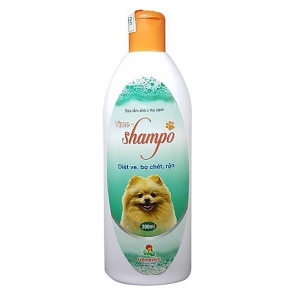 Sữa tắm trị ve rận bọ chét trên chó mèo và thú cưng Vime shampo 300ml