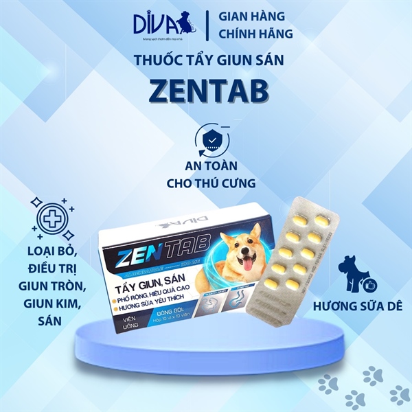 Sổ giun Diva zentab