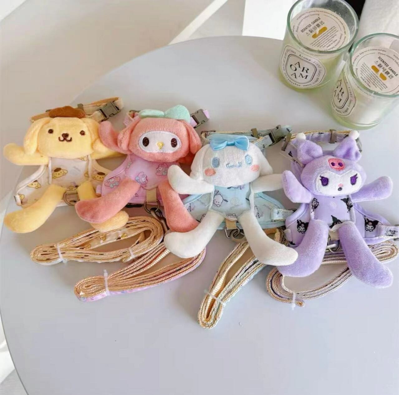 Dây dắt đai lưng gắn thú bông