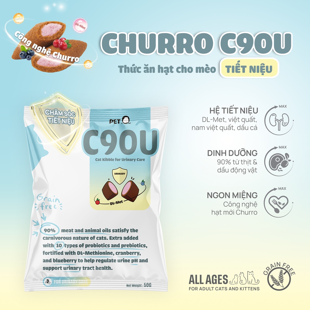 Hạt Mèo - PetQ Churro - 50Gram