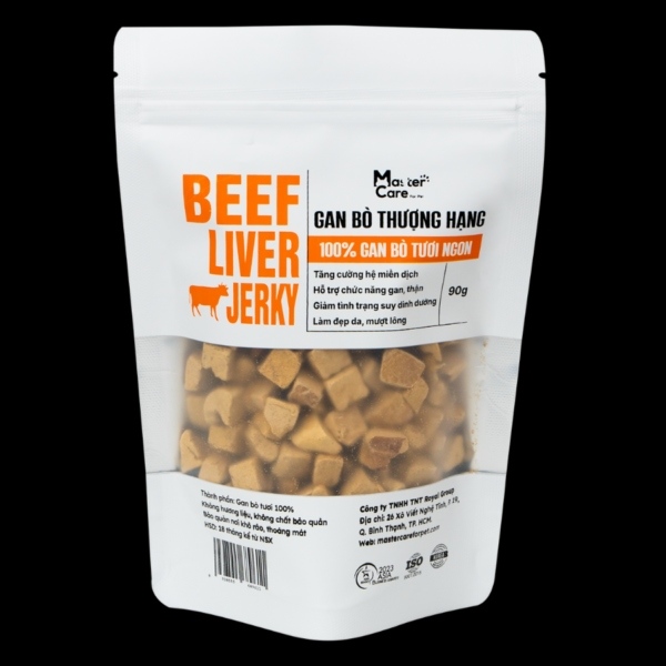 Gan Bò Sấy Khô Cho Chó Mèo MasterCare 90g
