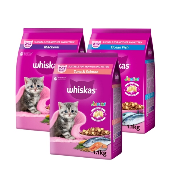 Hạt Whiskas cho Mèo - Nhiều Vị