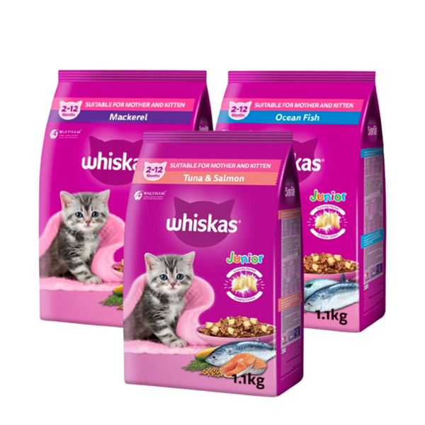 Hạt Whiskas cho Mèo - Nhiều Vị
