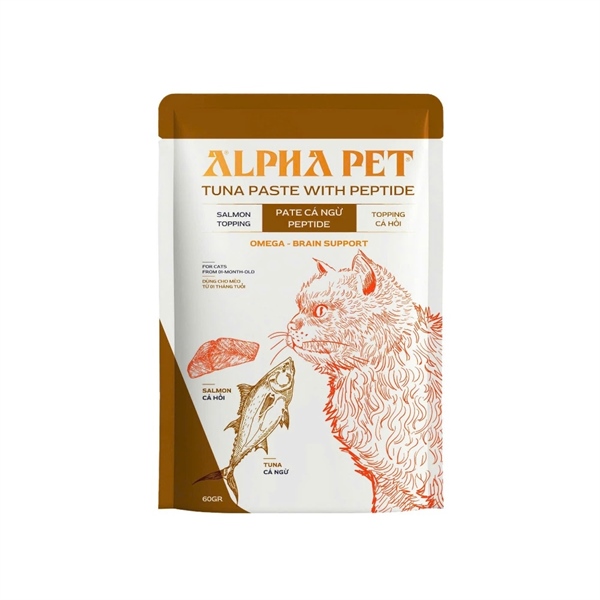 Pate Alpha Pet gói 60gram cho chó mèo