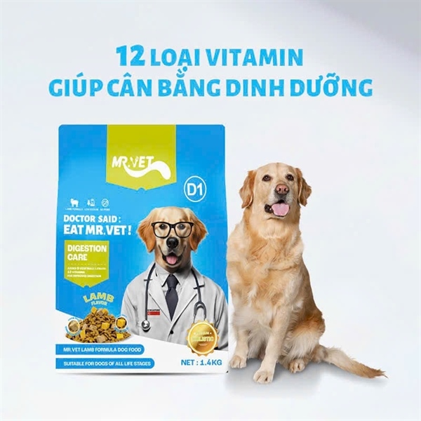 Hạt Mr Vet cho cún D1 1.4kg
