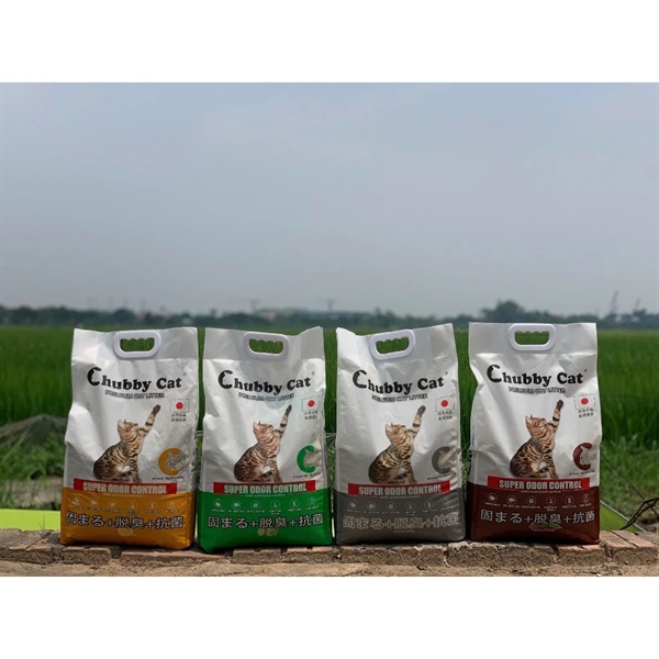 Cát Đất Sét Chubby Cat - Bản Cao Cấp cực ít bụi - 7kg 10L