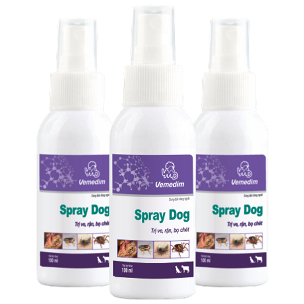 Xịt ve rận cho chó Spray dog Vemedim 100ml
