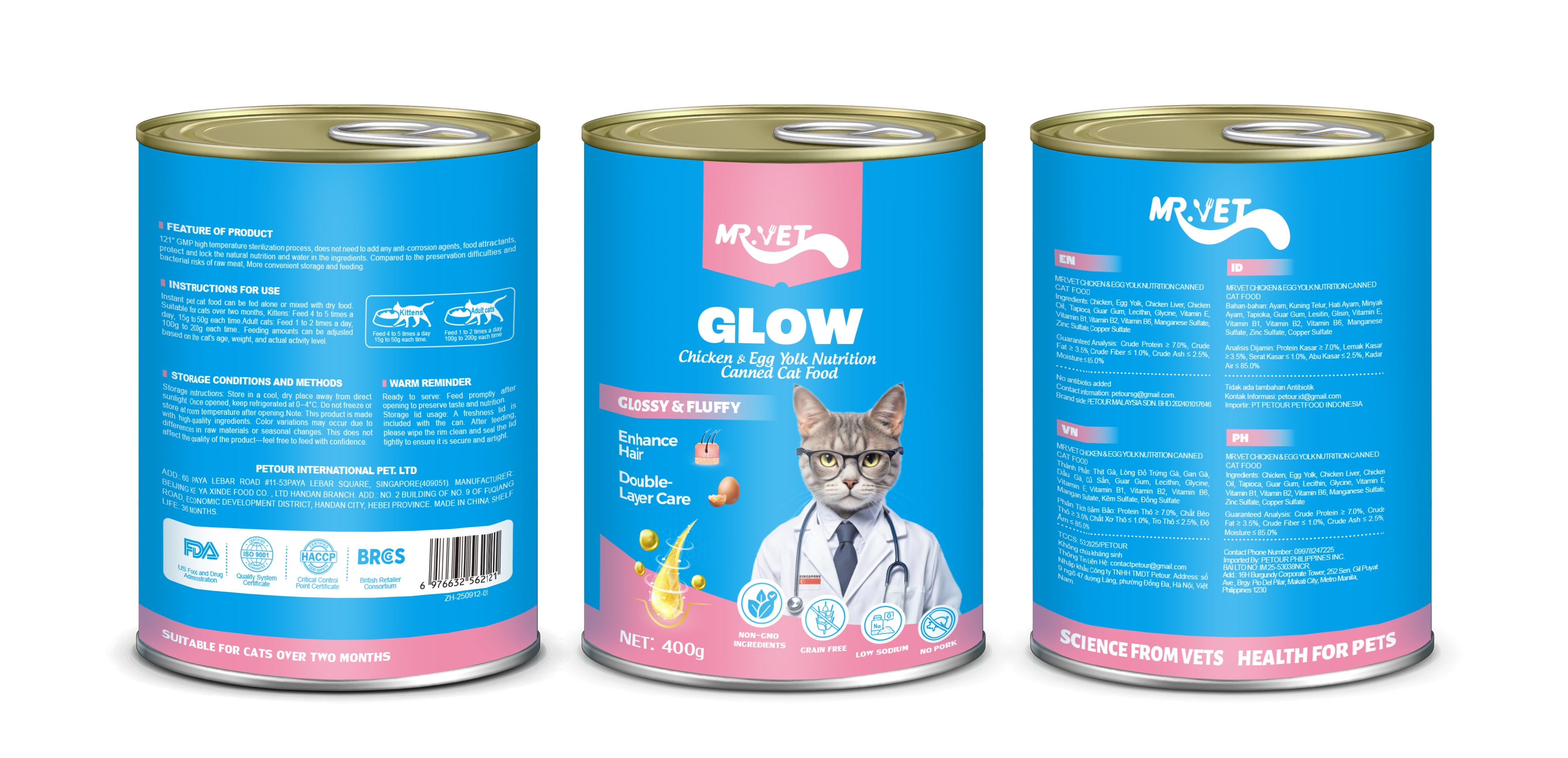 Pate Mr.Vet Lon 400Gram