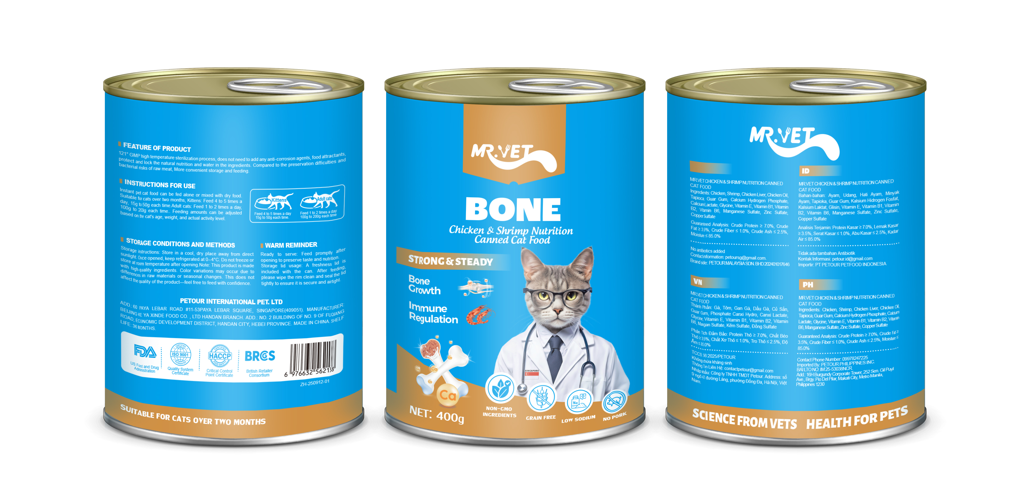 Pate Mr.Vet Lon 400Gram