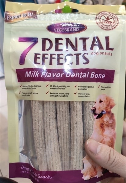 Xương gặm sạch răng 7 dental 100g vị Sữa