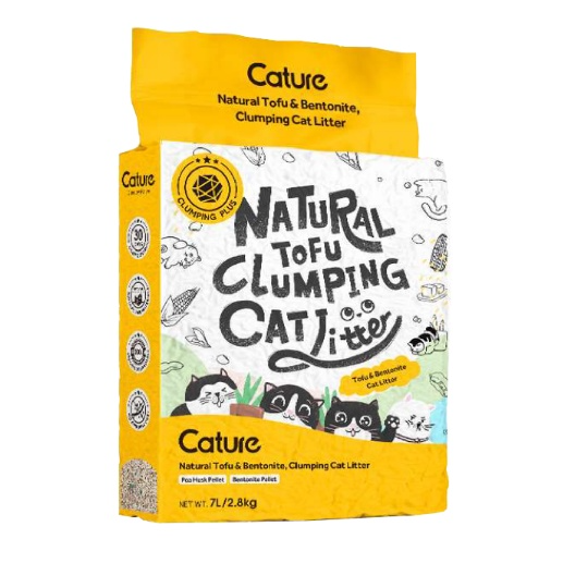 Cát đậu nành CATURE 7L - 2.8kg - Mix Đất Sét ( Vàng)