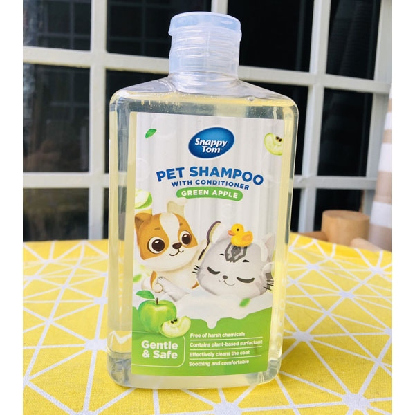 Sữa Tắm Kết Hợp Dầu Xả Cho Chó Mèo SNAPPY TOM Chai 500ml