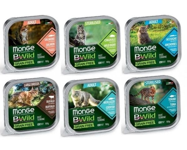 Pate Monge BWild 100g cho mèo trưởng thành