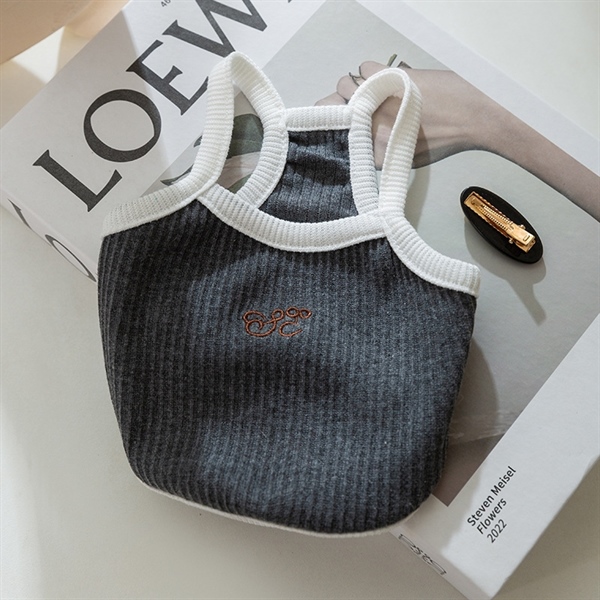 Áo 2 Dây Đen Viền Trắng