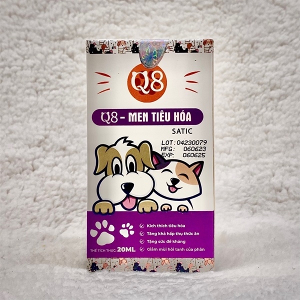 Men tiêu hóa cho chó mèo Q8