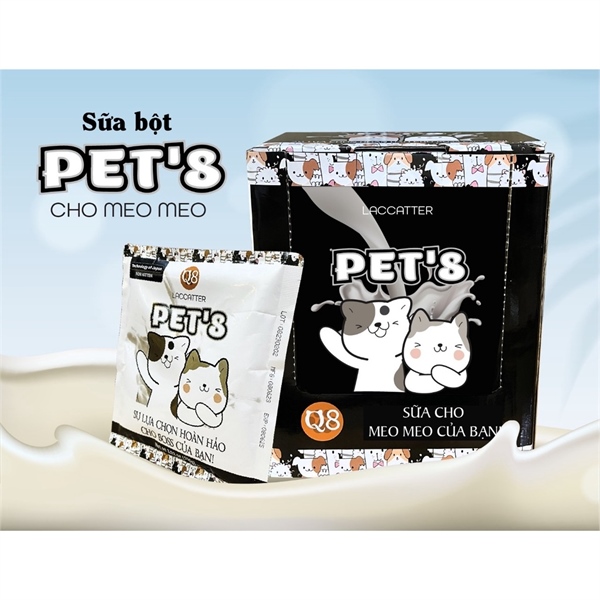 Sữa bột cho mèo Q8 gói 100gram - KITTEN Mèo