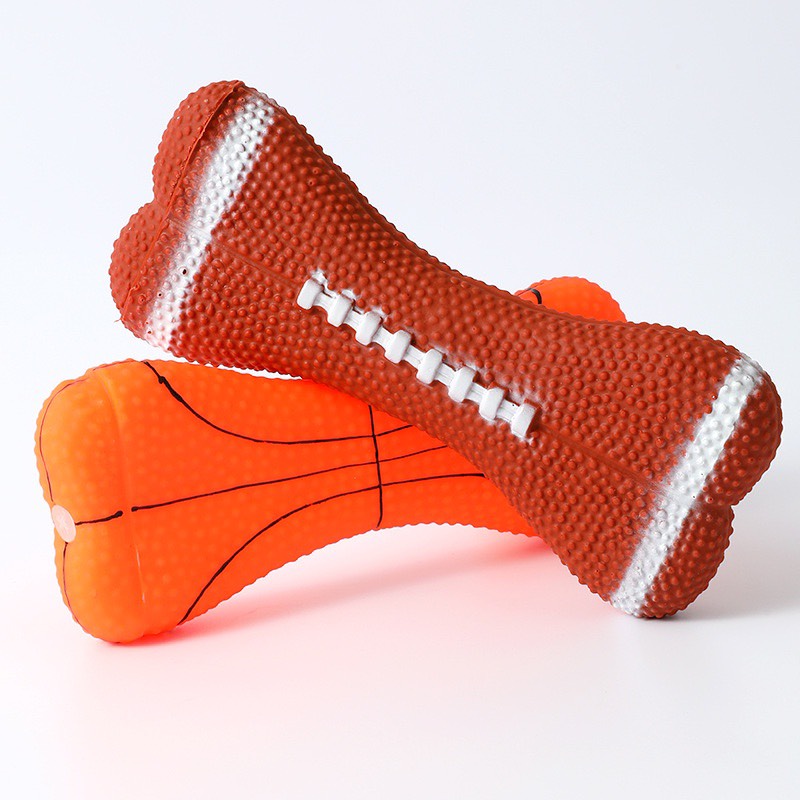 Đồ chơi bóng thể thao cao su hình xương 17*7cm