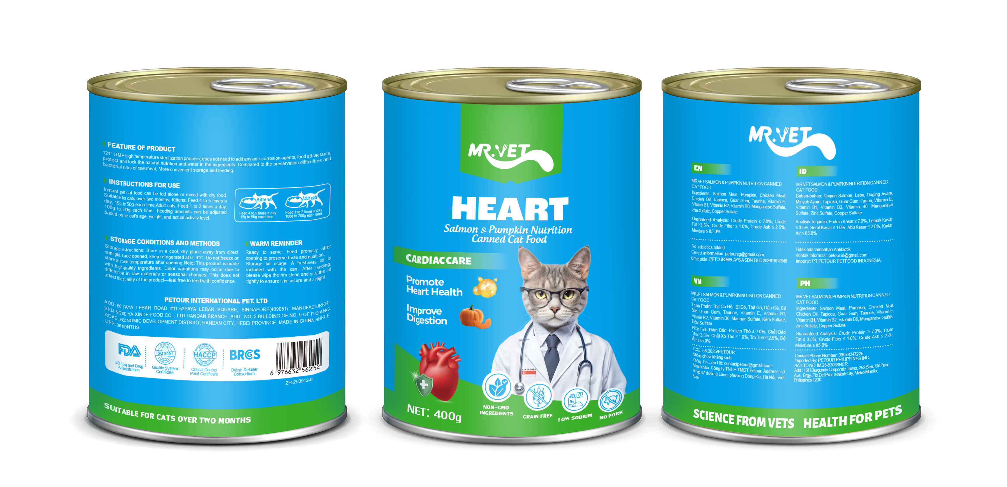 Pate Mr.Vet Lon 400Gram